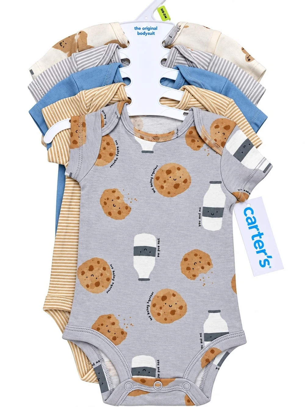 Carter's Cream Kangaroo & Koala Print Baby One-Piece Set